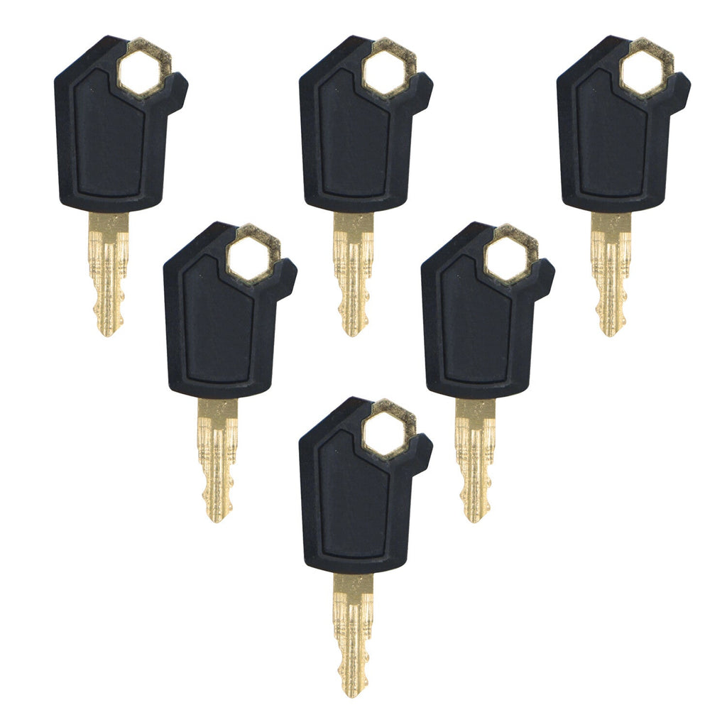 6 Key Heavy Equipment Ignition Loader Dozer Key For Caterpillar 5P8500 Fits CAT