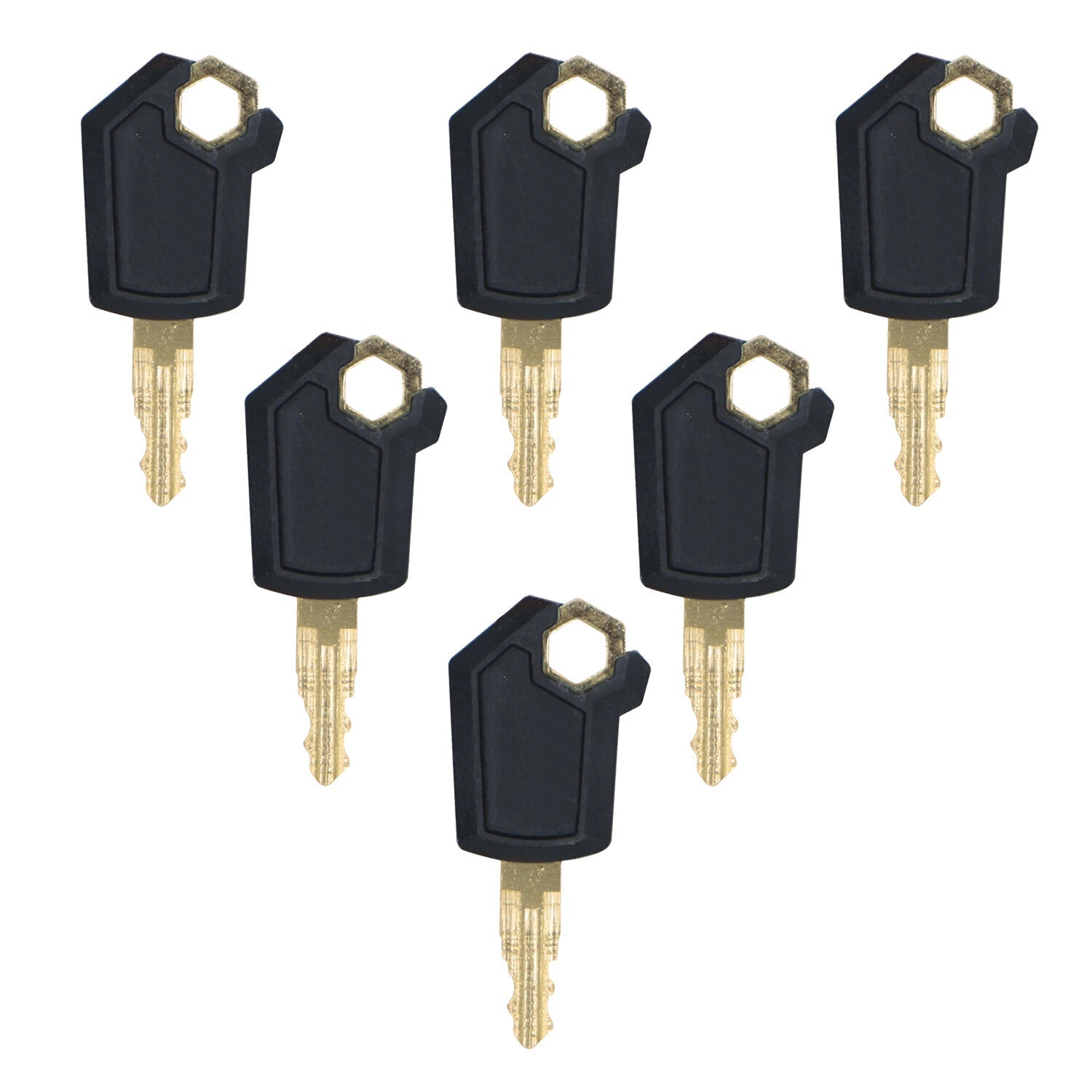 6 Key Heavy Equipment Ignition Loader Dozer Key For Caterpillar 5P8500 Fits CAT