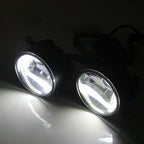Fit 2017-2021 Honda Civic Type R Fog Light Lamp Covers+LED Fog Lights Lamps