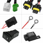 For Honda Civic CRV H11 Fog Light Lamp Wiring Harness Switch 12V 40A