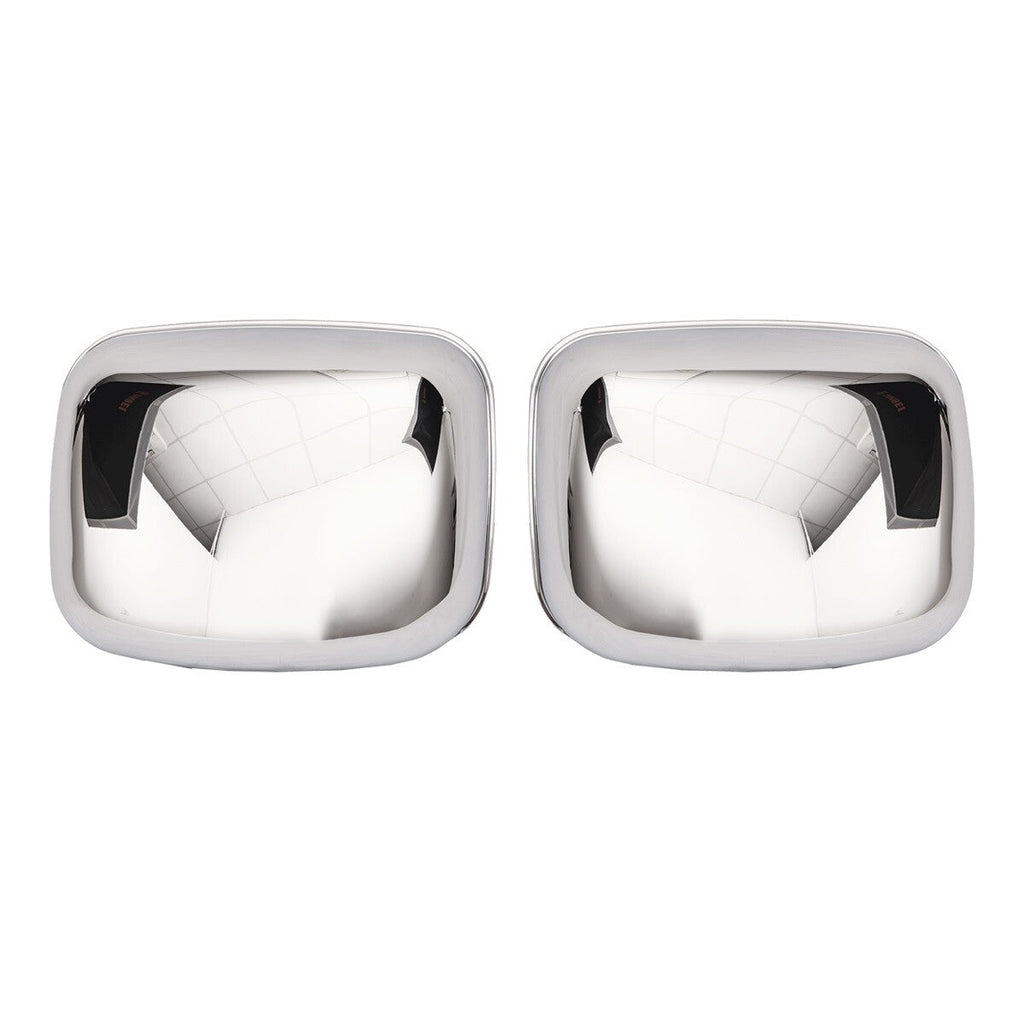 Chrome Hood Mirrors Cover LH RH Pair for 2008-2017 for Freightliner Cascadia