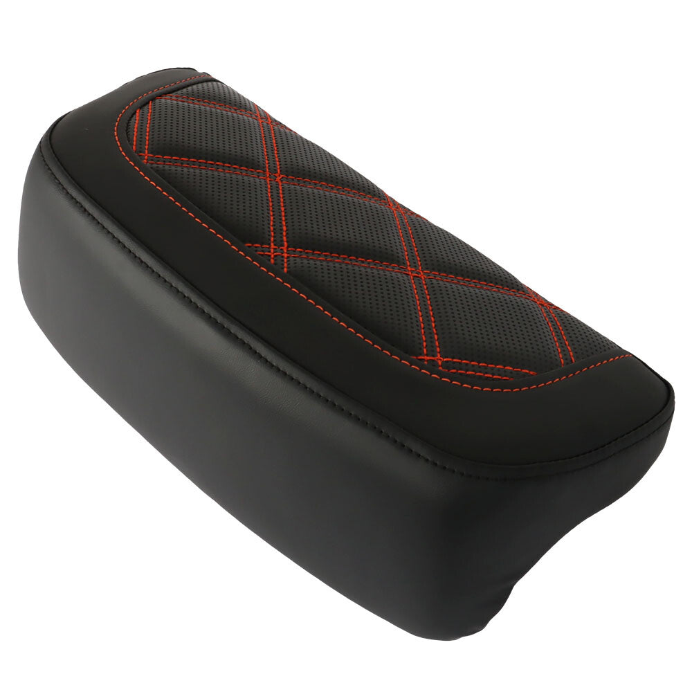 Backrest Pad Orange Stitching For Touring CVO Street Glide Road Glide 2009+ USA