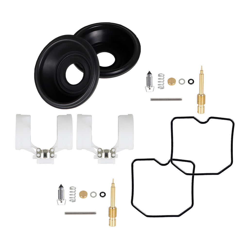 For Kawasaki EX250 Ninja 250R 2001-2012 2X Carburetor Repair Kit Diaphragm Float