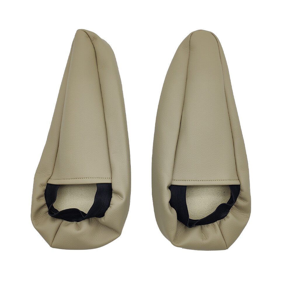 2pcs Seat Armrest Leather Cover Beige Tan for Lexus GX 470 2003 2009