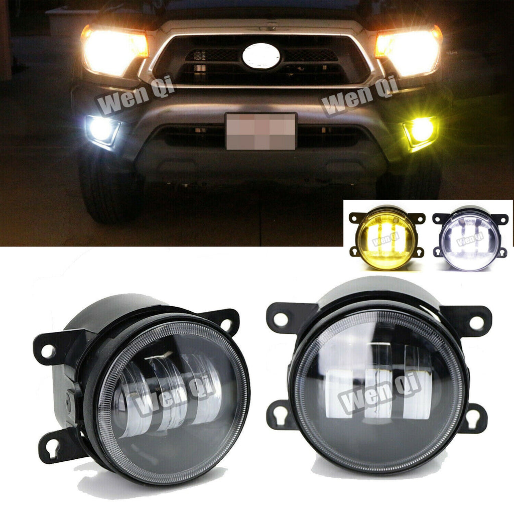 White/Yellow Dual Color 9W LED Fog Lights Lamps for Honda for Nissan for Subaru