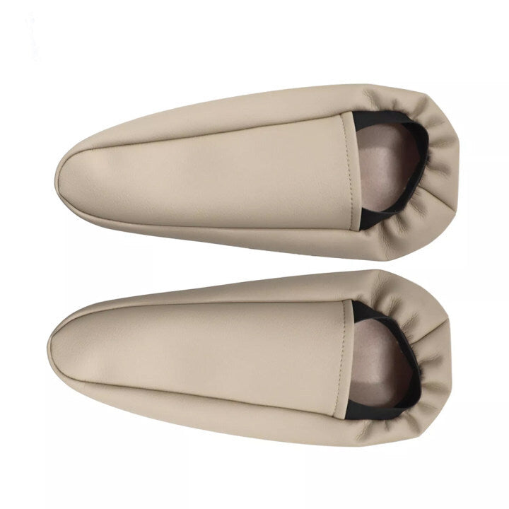 2pcs Seat Armrest Leather Cover Beige Tan for Lexus GX 470 2003 2009