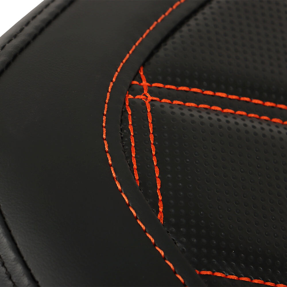 Backrest Pad Orange Stitching For Touring CVO Street Glide Road Glide 2009+ USA