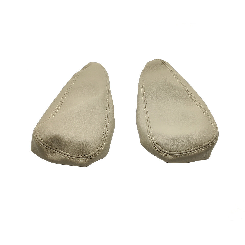 2pcs Seat Armrest Leather Cover Beige Tan for Lexus GX 470 2003 2009