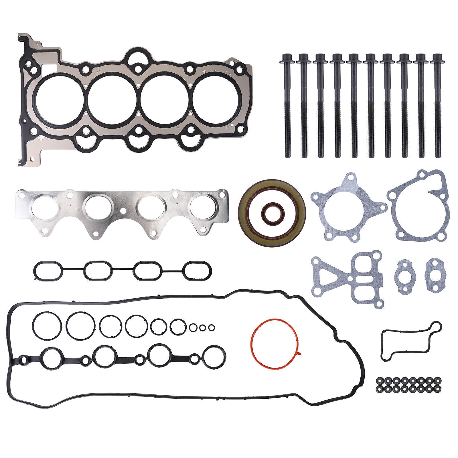 HS26554PT Head Gasket Bolts Set for 2012 2019 for Hyundai for Kia Accent Rio