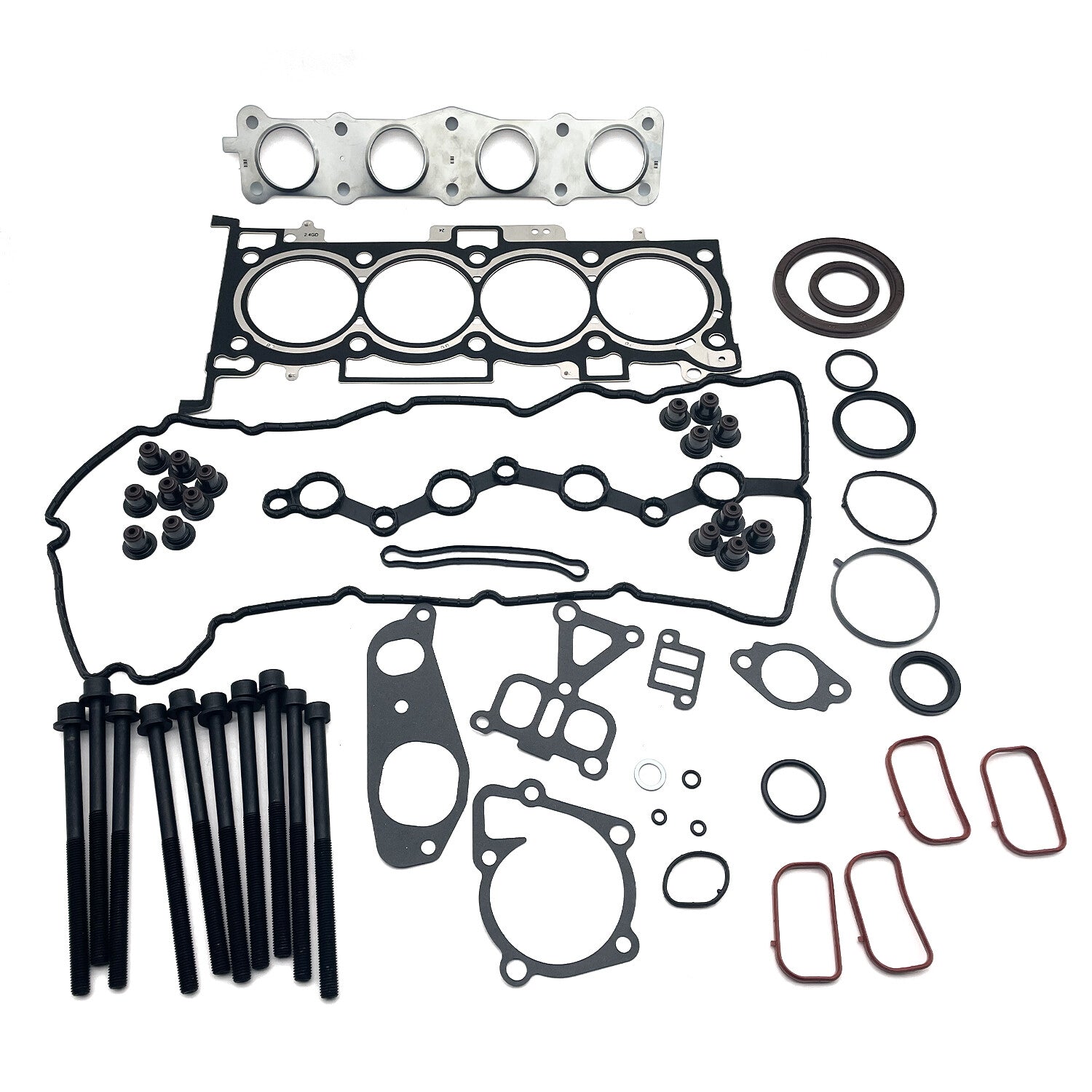 Engine Gasket Seal Kit with Head Bolts for Hyundai Sonata for Kia G4KH 2 0L