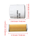 Oil and Fuel Filter kit M806418 MIU804763 for John Deere X495 X595 X740 X744