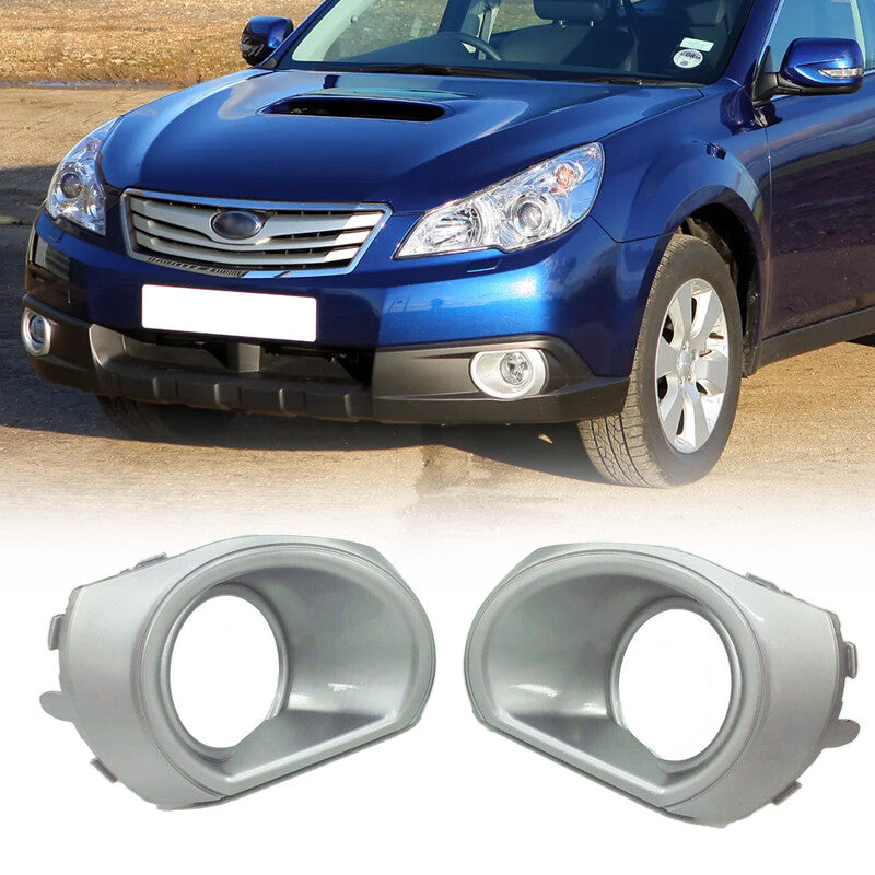 Silver Fog Lights Lamps Cover Trim Ring for 2010-2012 for Subaru Outback 2PCS