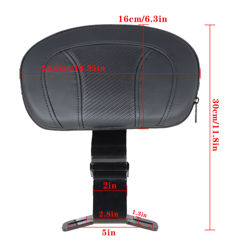 NEW Front Driver Rider Backrest Fit For CVO Touring Road King Glide FLHR 2009-Up
