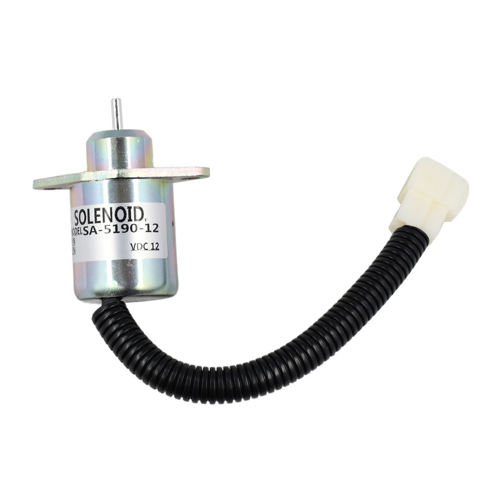 Stop Solenoid 12V 6242128M1 SA-5190-12 Compatible with Massey Ferguson Compact
