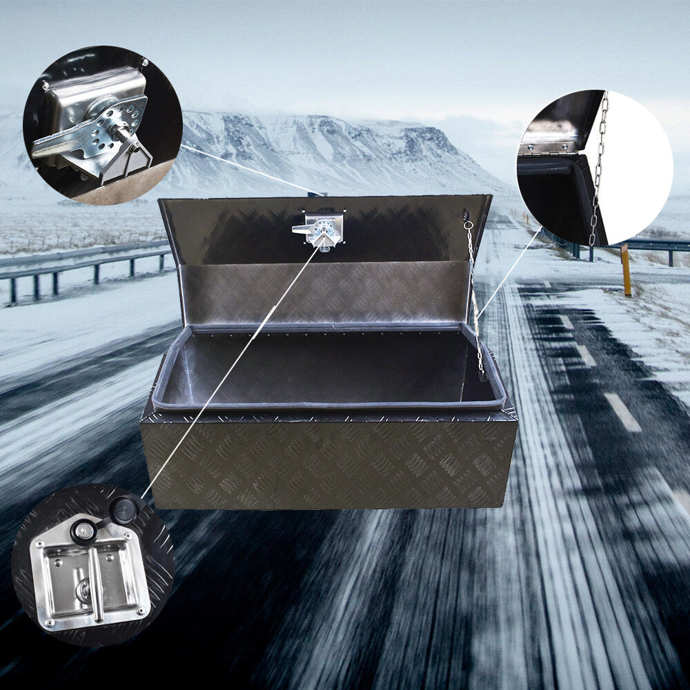 30" Aluminum Truck Pickup Underbody Underbed Tool Box Trailer Storage ToolBox
