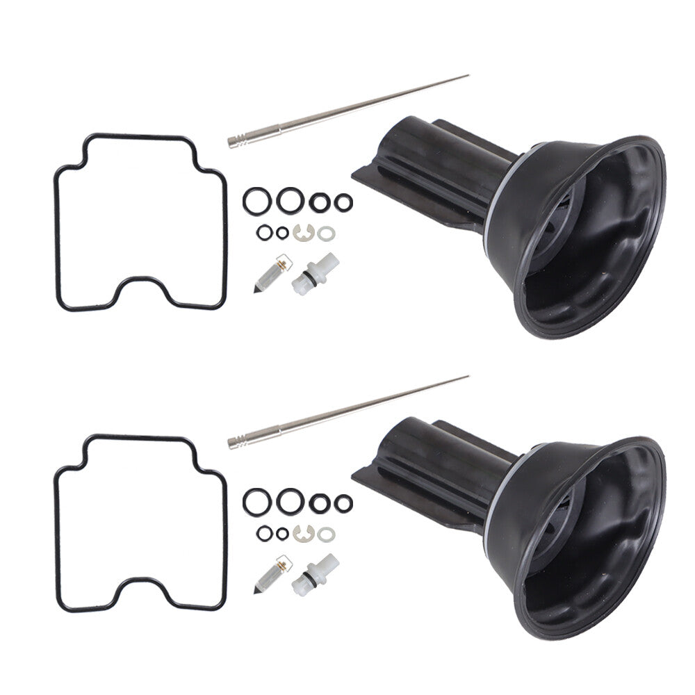 2 Sets Carburetor Repair Kit Diaphragm for Yamaha XVS1100 V-Star 1999-2007
