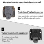 56038366AB Trailer Wiring 7 Way Pin Connector Plug For Ram Durango Chrysler