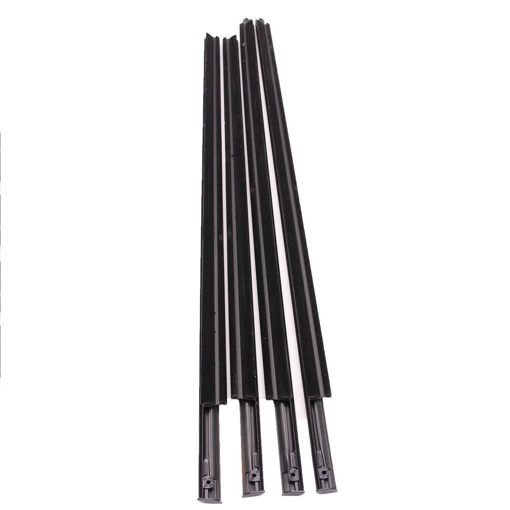 Left Right Front Rear Door Outer Belt Weatherstrip 4Pcs for Dodge Ram 1500 5500