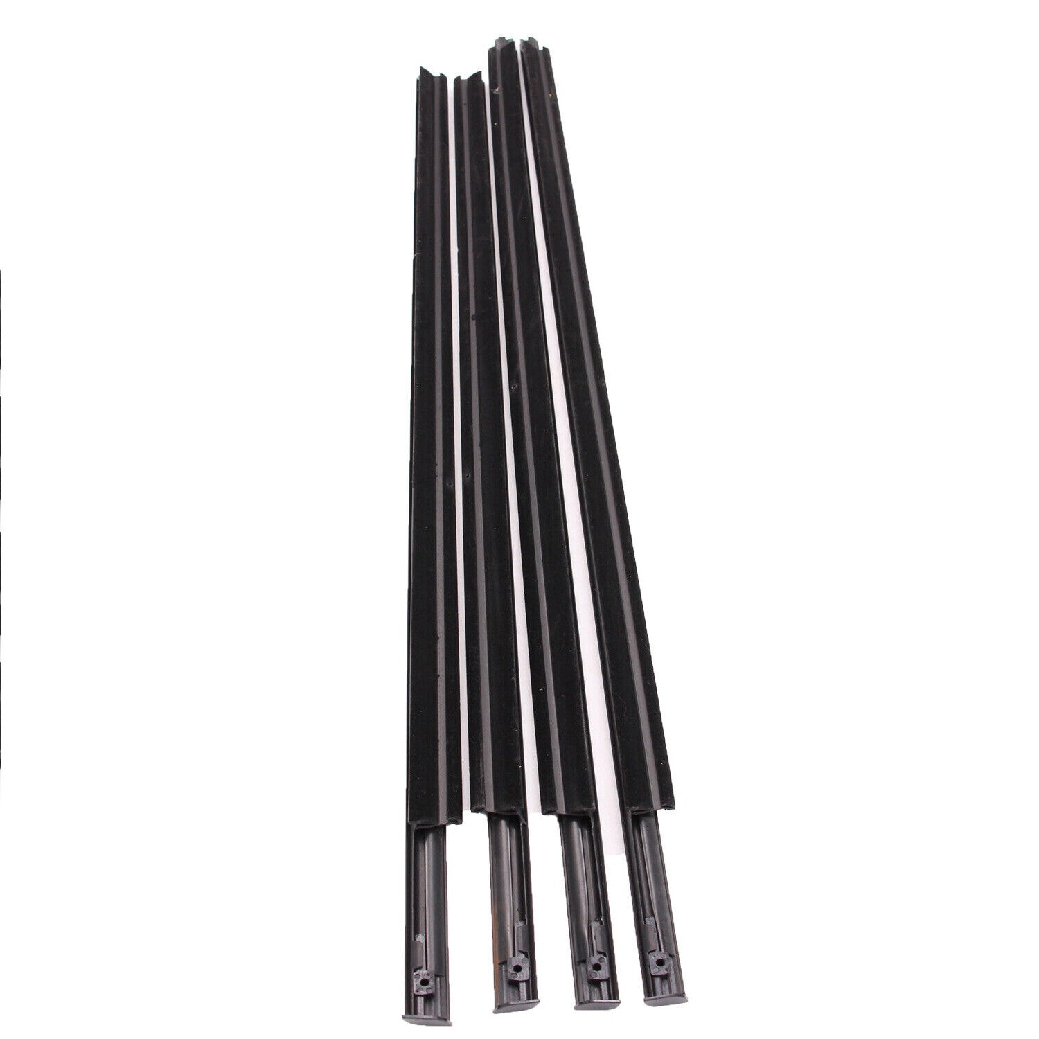 Left Right Front Rear Door Outer Belt Weatherstrip 4Pcs for Dodge Ram 1500 5500