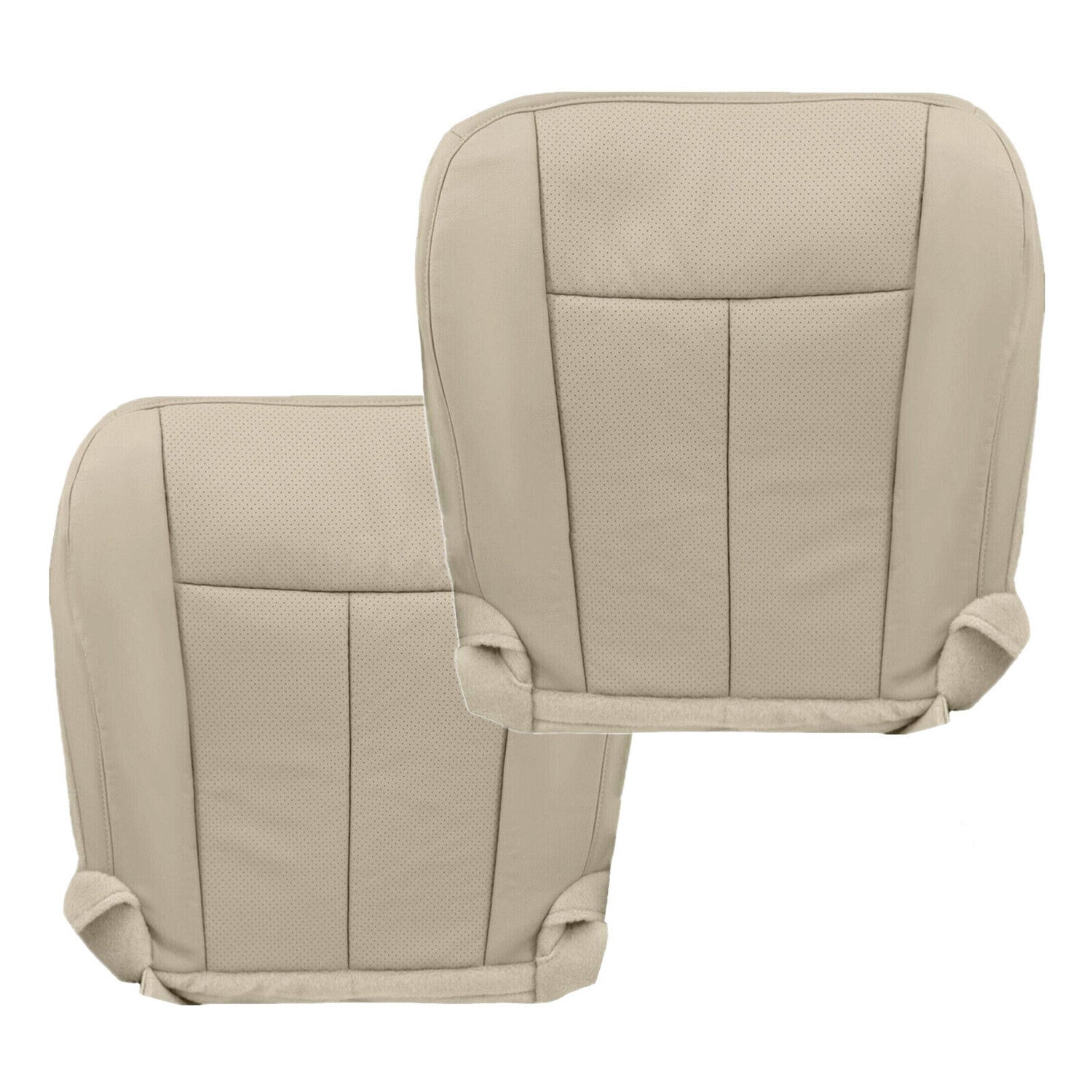 Driver Passenger Leather Bottom Seat Cover Tan for Ford Expedition 2007 2014