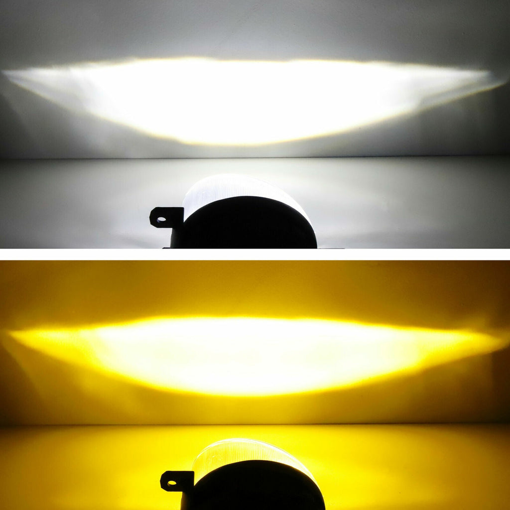 White/Yellow Dual Color 9W LED Fog Lights Lamps for Honda for Nissan for Subaru