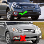 Silver Fog Lights Lamps Cover Trim Ring for 2010-2012 for Subaru Outback 2PCS