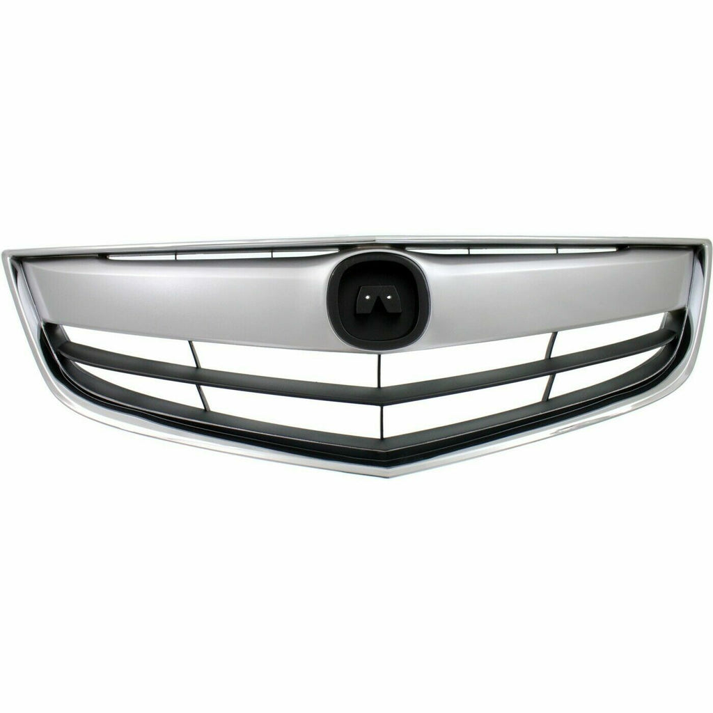 Front Upper Chrome Grill Mesh Grille for Acura ILX 2013 2014 2015 13 14 15