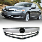 Front Upper Chrome Grill Mesh Grille for Acura ILX 2013 2014 2015 13 14 15