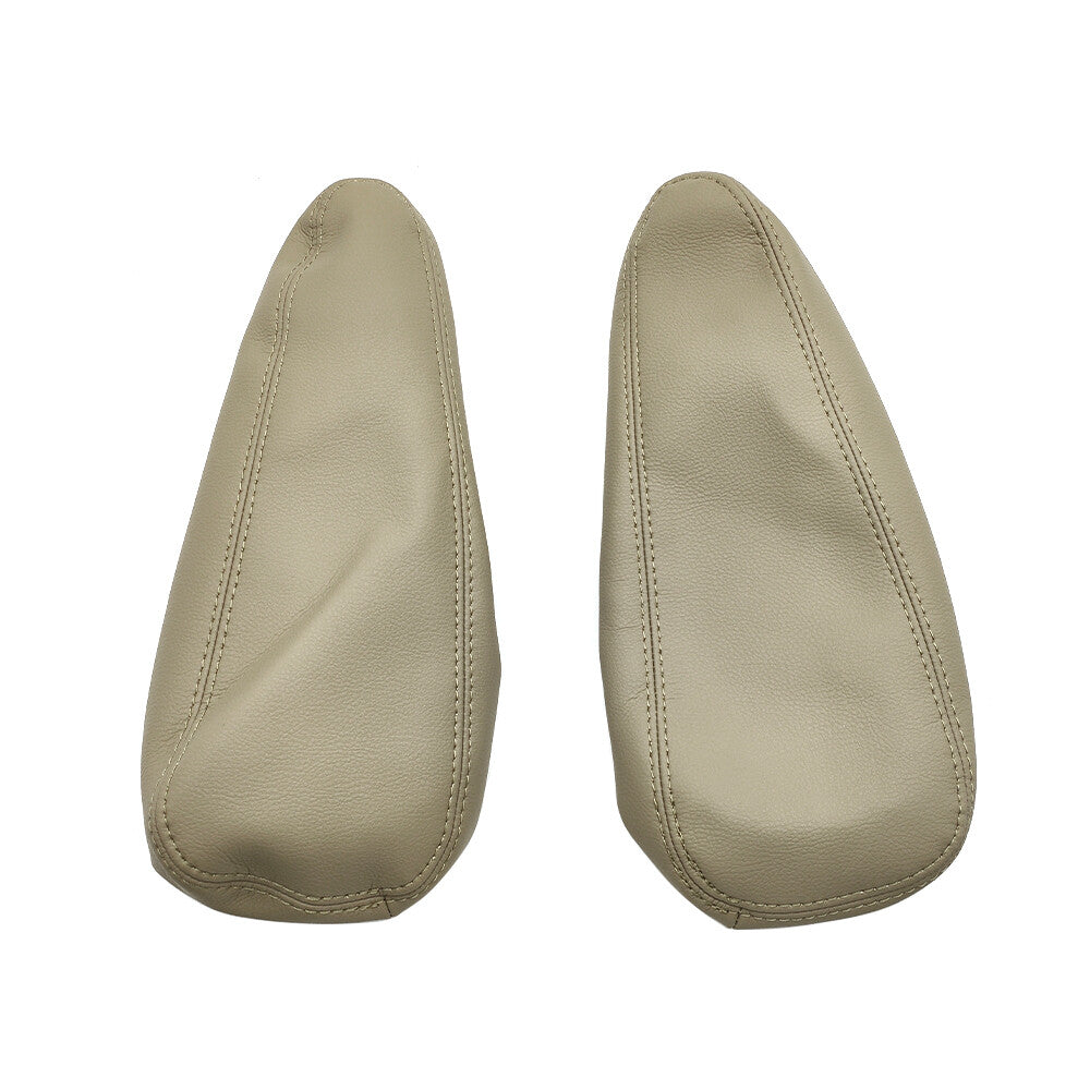 2pcs Seat Armrest Leather Cover Beige Tan for Lexus GX 470 2003 2009