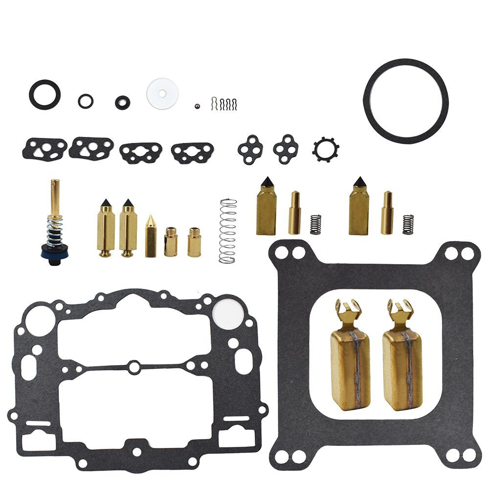 Carburetor 8M0120193 Kit For Weber Marine W-4 BBL Mercruiser 809064 With Floats