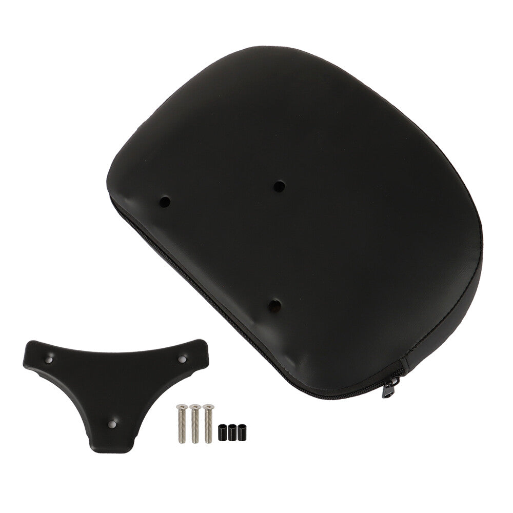 Passenger Backrest Pad With Red Stitching For Touring CVO Glide Stree 1996-up