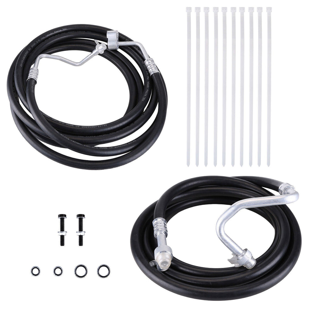 SU33468 Rear AC Line Set Aux AC Hose Kit for Chevy Suburban 2007 2014