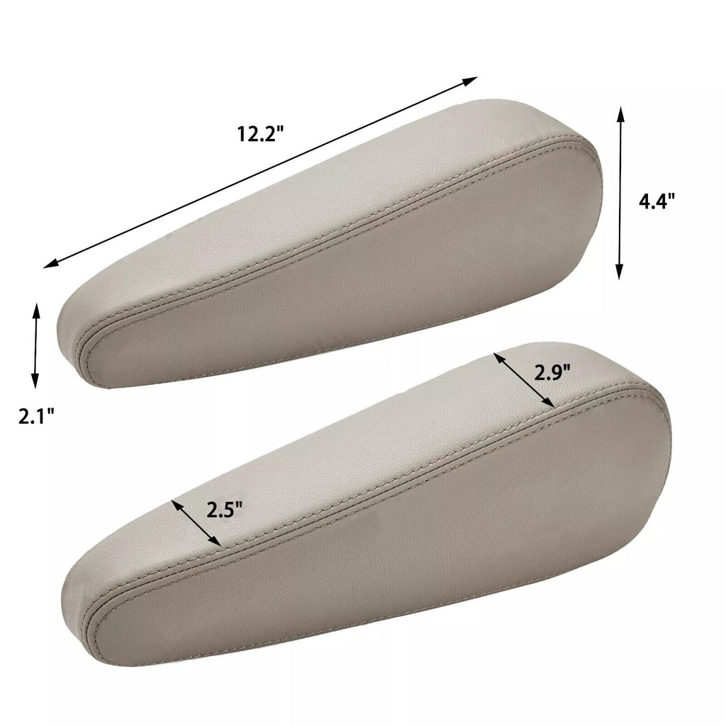 2pcs Seat Armrest Leather Cover Beige Tan for Lexus GX 470 2003 2009