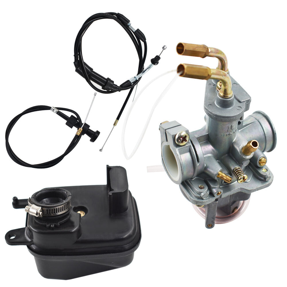 Carburetor Air Filter & Throttle Choke Cable Carb Fit For Yamaha Y ZINGER PW 50
