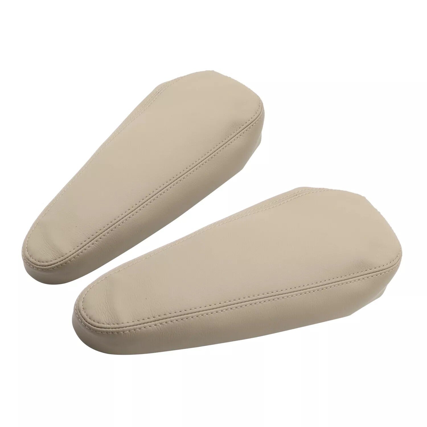 2pcs Seat Armrest Leather Cover Beige Tan for Lexus GX 470 2003 2009