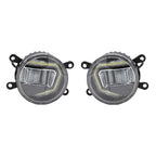 Fit 2017-2021 Honda Civic Type R Fog Light Lamp Covers+LED Fog Lights Lamps