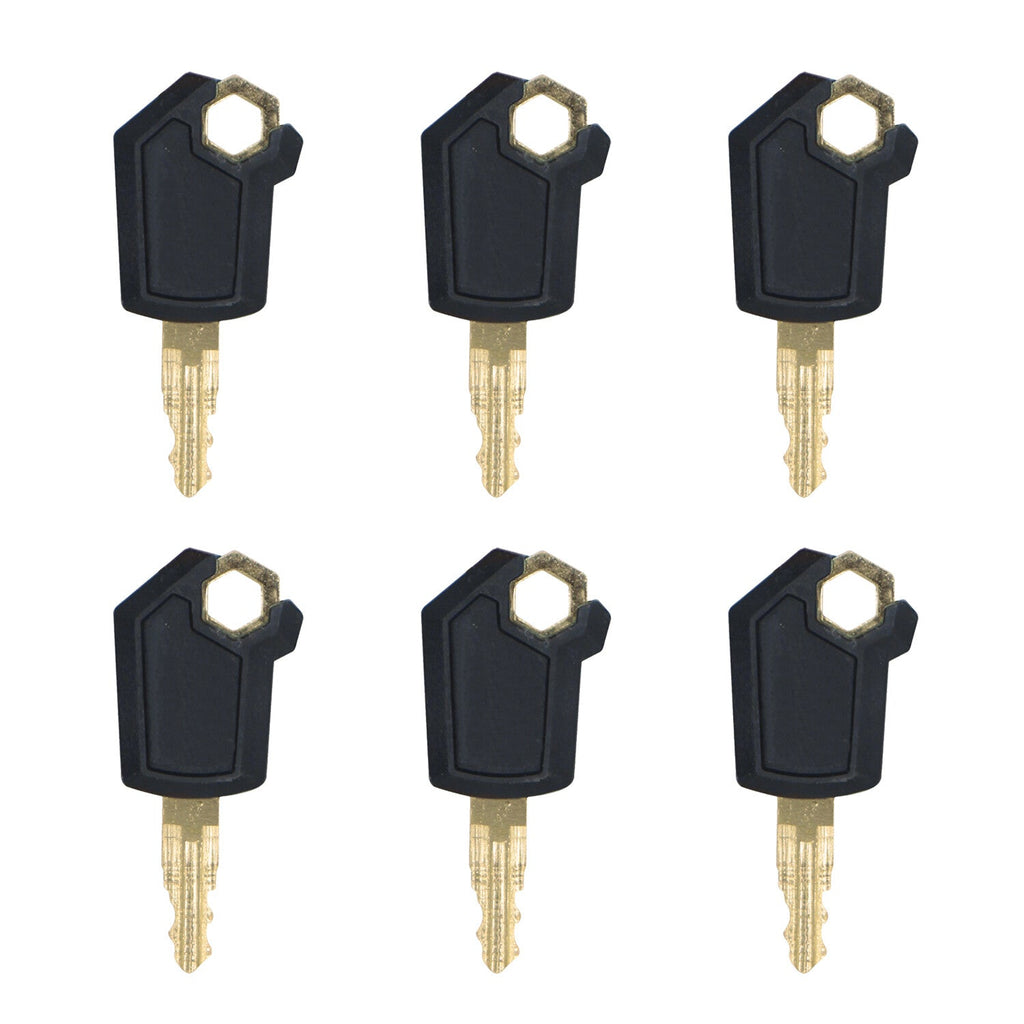 6 Key Heavy Equipment Ignition Loader Dozer Key For Caterpillar 5P8500 Fits CAT