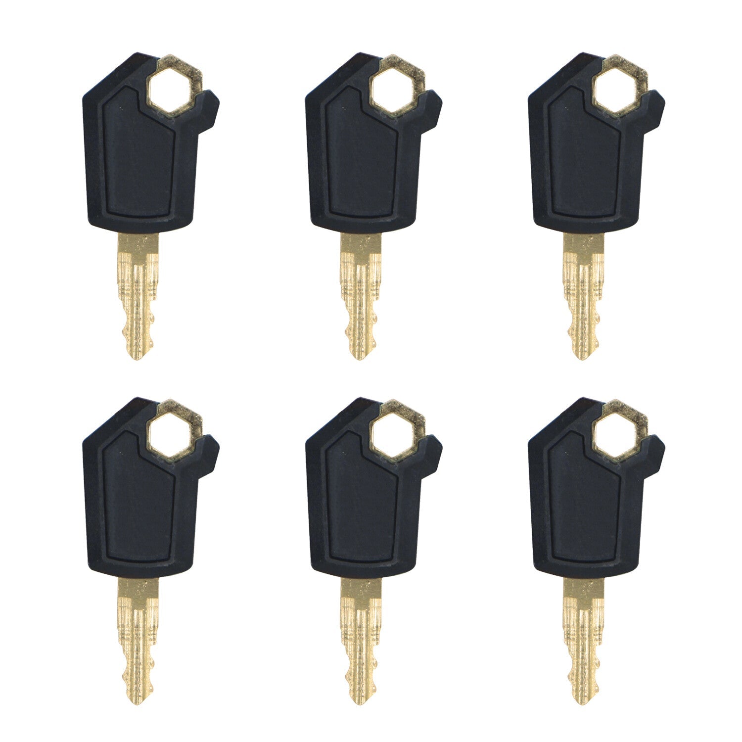 6 Key Heavy Equipment Ignition Loader Dozer Key For Caterpillar 5P8500 Fits CAT