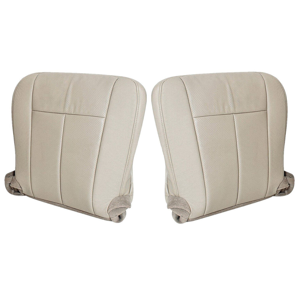 Driver Passenger Leather Bottom Seat Cover Tan for Ford Expedition 2007 2014