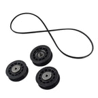Mower Pulleys 587973001(2) 587969201(1) & 580364609 Belt Kit for Husqvarna
