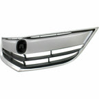 Front Upper Chrome Grill Mesh Grille for Acura ILX 2013 2014 2015 13 14 15