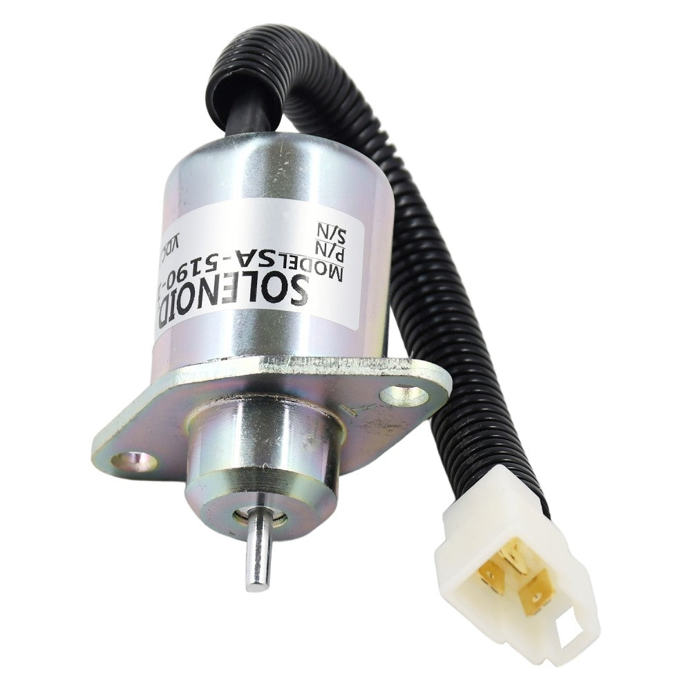Stop Solenoid 12V 6242128M1 SA-5190-12 Compatible with Massey Ferguson Compact