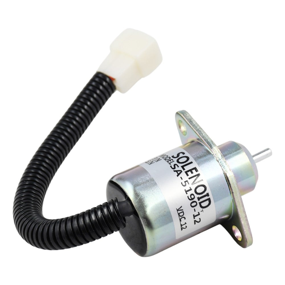 Stop Solenoid 12V 6242128M1 SA-5190-12 Compatible with Massey Ferguson Compact