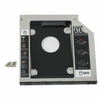 New 12 7mm DVD CD ROM Optical Bay SATA 2nd SSD Hard Drive Caddy Bracket USA