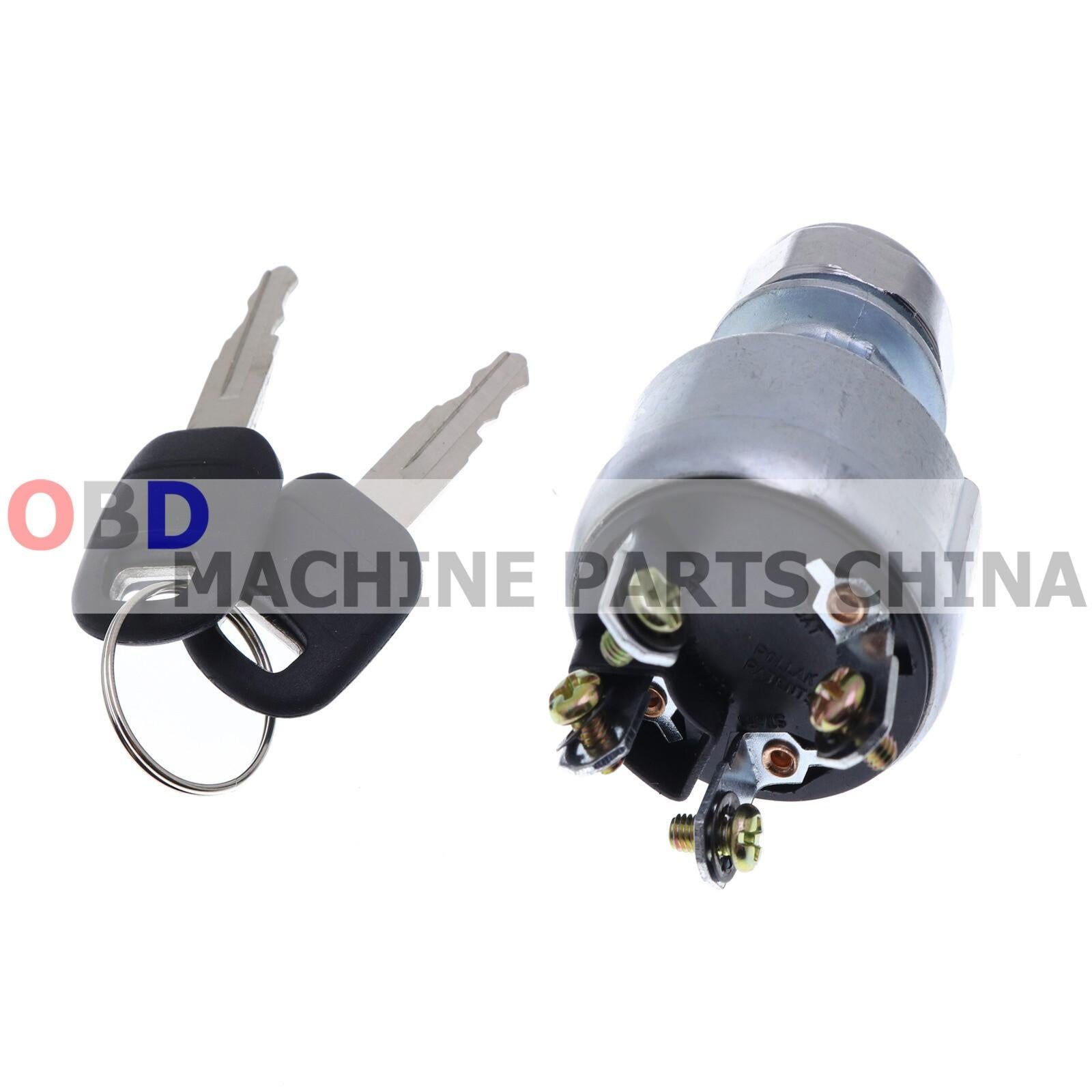 Ignition Switch W/2 Keys 4 Terminal for Caterpillar E320C E330C