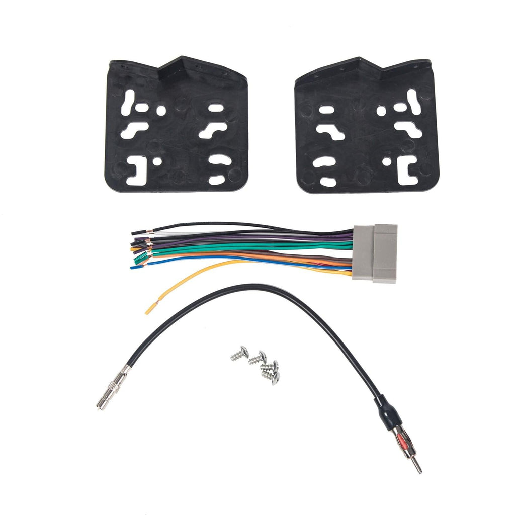 Double Din Radio Stereo Dash Kit Antenna Adapter For 02-05 2003 Dodge Ram Black
