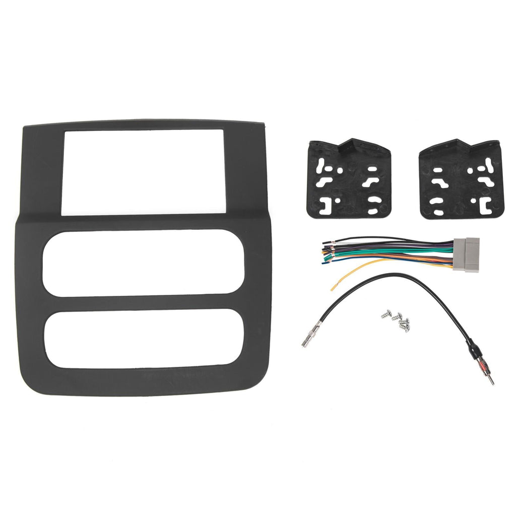 Double Din Radio Stereo Dash Kit Antenna Adapter For 02-05 2003 Dodge Ram Black