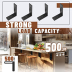 4 Heavy Duty Black Steel 6"x8" Countertop Support Brackets! Corbel Lot L Shelf