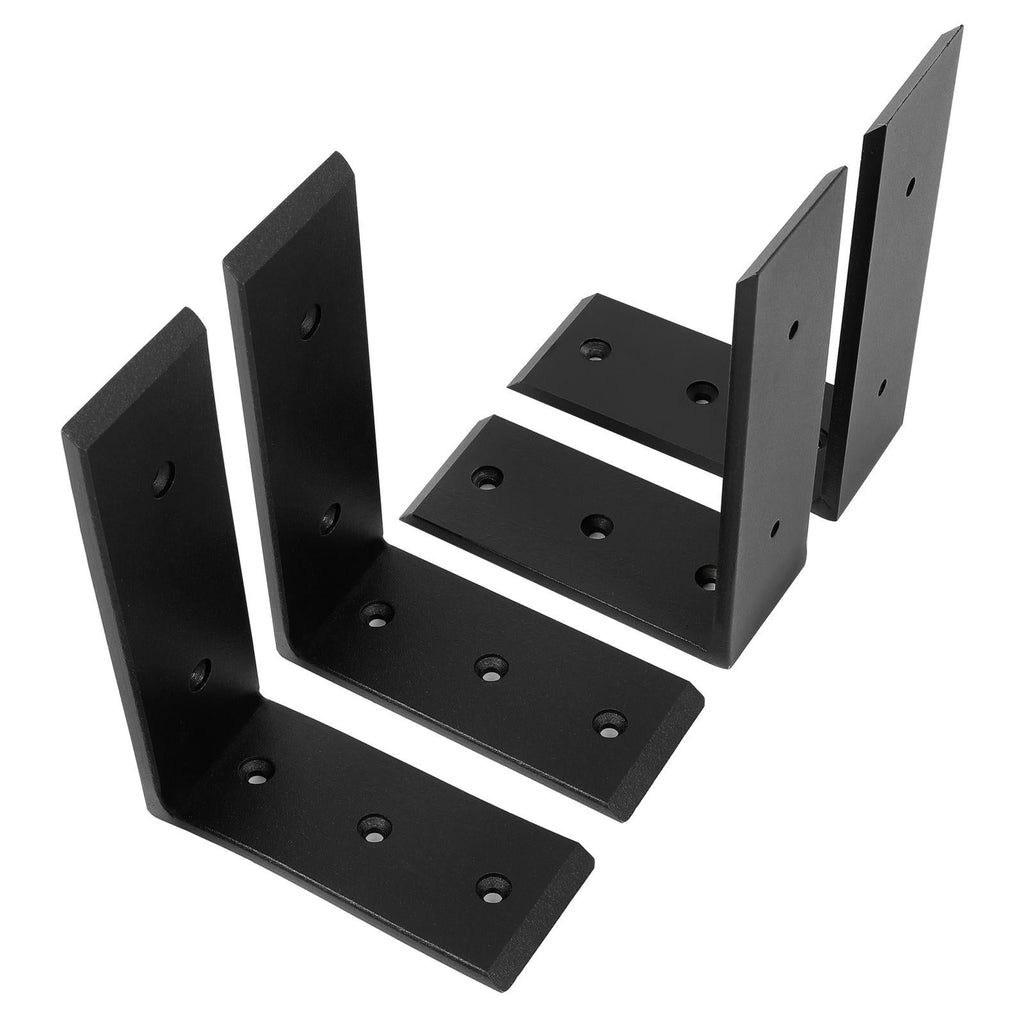 4 Heavy Duty Black Steel 6"x8" Countertop Support Brackets! Corbel Lot L Shelf