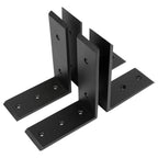 4 Heavy Duty Black Steel 6"x8" Countertop Support Brackets! Corbel Lot L Shelf